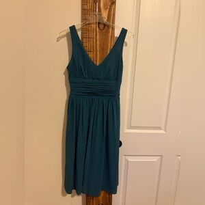 Laundry By Shelli Segal Teal V-Neck Maxi Dress